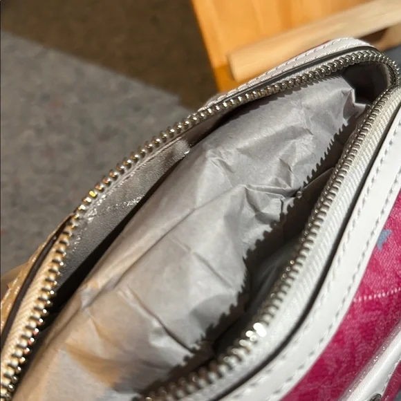 Michael Kors Red and Silver Handbag - Picture 3 of 6